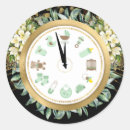Search for gold clock stickers Flowers