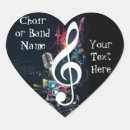 Search for music heart stickers Musical notes