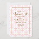 Search for white and gold sweet 16 invitations Girly