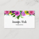 Search for women business cards Floral