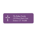 Search for crosses return address labels Purple