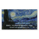 Search for vincent business cards Starry night