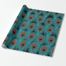 Search for peacock wrapping paper Teal