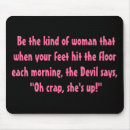Search for devil mousepads Woman
