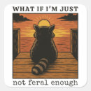 Search for feral stickers Racoon