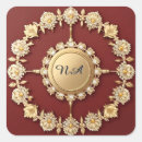 Search for vintage floral design stickers Circle