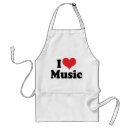 Search for for music lover aprons Heart