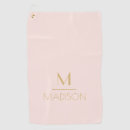 Search for pink golf towels Girly
