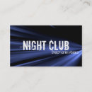 Search for night club business cards Blue