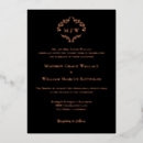 Search for formal black and rose gold invitations Minimal