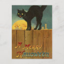 Search for vintage cat art postcards Halloween