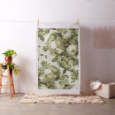 Search for green botanical fabric Vintage