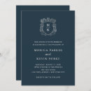 Search for midnight blue and silver invitations Modern