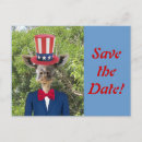 Search for patriotic save the dates Red white and blue