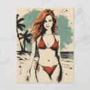 Search for bikini beach postcards Woman