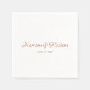 Search for rose gold wedding napkins Names