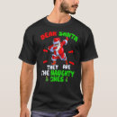 Search for dear santa tshirts Black