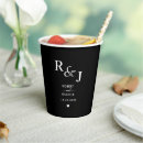Search for wedding paper cups Traditional classic classy