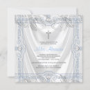 Search for white and silver christening invitations Blue
