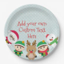 Search for elf christmas plates Kids