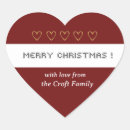 Search for red stitching stickers Heart