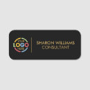 Search for black and gold name tags Modern professional elegant classic