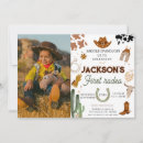 Search for my rodeo 1st birthday invitations Cowgirl