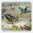 Search for vintage bird illustration stickers Blue