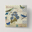 Search for flower bird badges Blue