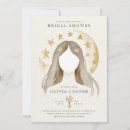 Search for celestial bridal shower invitations Moon and stars