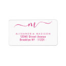 Search for stylish font return address labels Simple