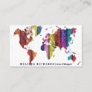 Search for map business cards Trendy