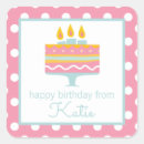 Search for whimsical birthday cake stickers Pink