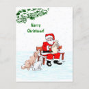 Search for dog christmas postcards Cat