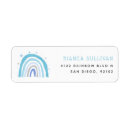 Search for rainbow return address labels Baby shower