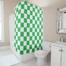 Search for green shower curtains Chequered