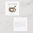 Search for snake business cards Tattoo salon shop studio