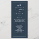 Search for navy wedding programs Elegant