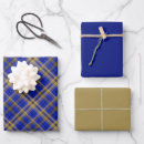 Search for blue and yellow wrapping paper Tartan