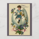 Search for vintage easter postcards Blue