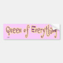 Search for queen bumper stickers Royal