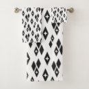 Search for black and white diamond pattern bathroom accessories Vintage