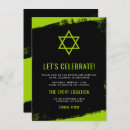Search for lime green and black invitations Party