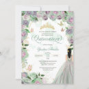 Search for mint green quinceanera invitations Floral