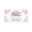 Search for pretty in pink return address labels Baby shower