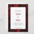 Search for gothic red and black wedding invitations Moody