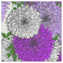 Search for lilac flowers fabric White