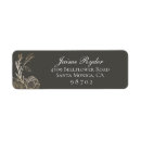 Search for grey floral return address labels Pretty