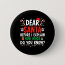 Search for adult christmas badges Santa
