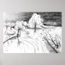 Search for pencil drawing posters Trees
